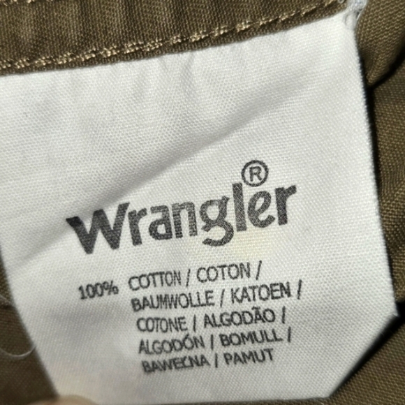 Y2K Wrangler Western Men's Shirt in Tan XL Metal Snap - Picture 4 of 10